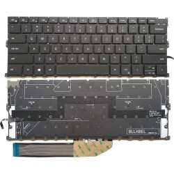 Tastatura Laptop, Dell, XPS 13 9300, 9310, P117G, iluminata, layout US Tastatura Laptop, Dell, XPS 13 9300, 9310, P117G, iluminata, layout US