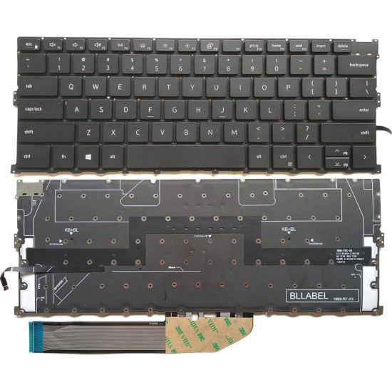 Tastatura Laptop, Dell, XPS 13 9300, 9310, P117G, iluminata, layout US