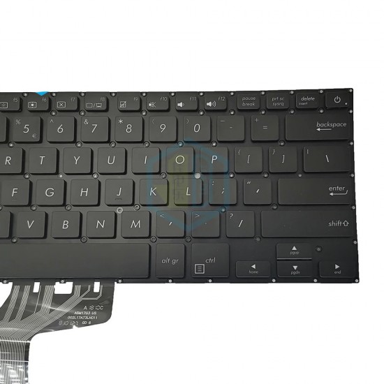 Tastatura Laptop, Asus, VivoBook S14 S410, S410U, S410UA, S410UF, S410UN, S410UQ, iluminata, neagra, layout US