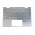 Carcasa superioara cu tastatura palmrest Laptop, HP, Envy X360 13-AY, 13Z-AY, TPN-C147, M82698-001, M15290-001, AM2UT000450, AM2UT000490, AM2UT000900, iluminata, argintie, layout US