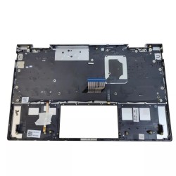 Carcasa superioara cu tastatura palmrest Laptop 2-in-1, HP, Envy X360 13-BD, 13T-BD, TPN-C152, M82698-001, M15290-001, AM2UT000450, AM2UT000490, AM2UT000900, iluminata, argintie, layout US