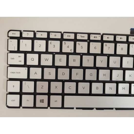 Tastatura Laptop, HP, Envy X360 M6-AR, M7-N, iluminata, argintie, layout UK