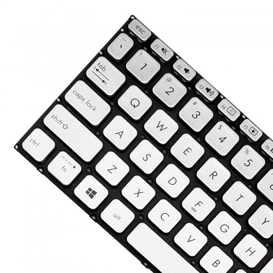 Tastatura Laptop, Asus, VivoBook 14 X420, X420U, X420UA, X420F, X420FA, iluminata, argintie, layout US