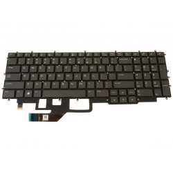 Tastatura Laptop, Dell, Alienware m17 R4, 730HH, 0730HH, N8MF4, iluminata RGB, alba, layout US