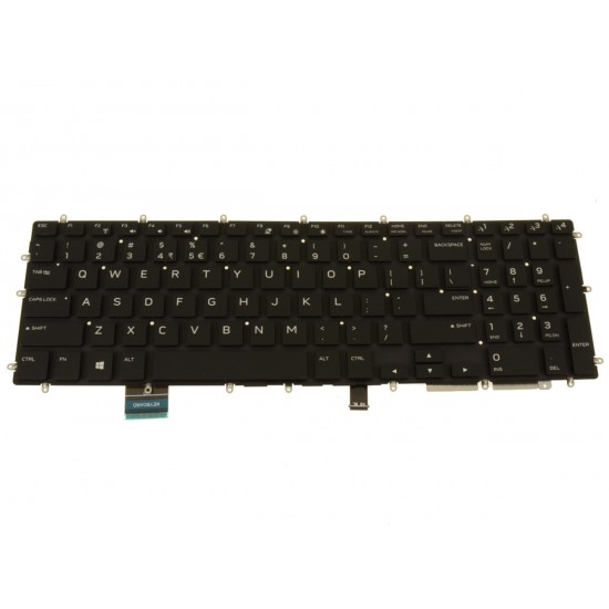 Tastatura Laptop Gaming, Dell, Alienware M15 R1, 0MPW23, MPW23, iluminata RGB, layout US