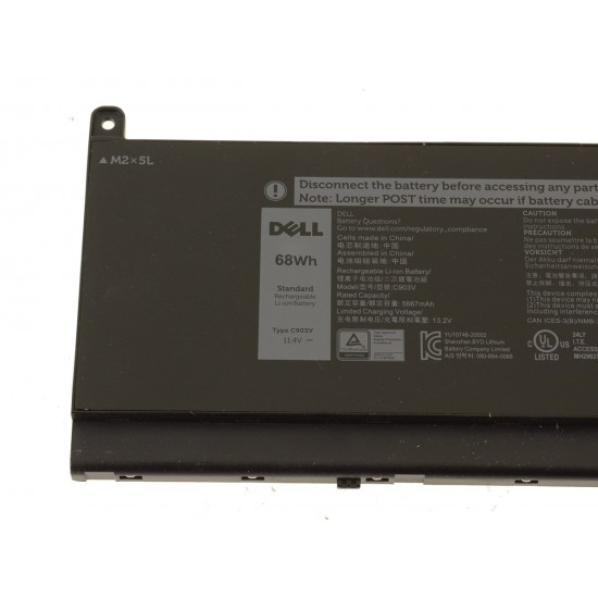 Baterie Laptop, Dell, Precision P44E, P93F, P44E001, P44E002, P93F001, P93F002, C903V, CR72X, 68ND3, 0CR72X, 068N03, 0447VR, 453-BBCQ, PKWVM, 11.4V, 5667mAh, 68Wh