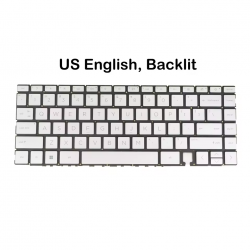 Tastatura Laptop, HP, M30903-001, M30903-271, M30903-031, M30903-B31, SG-A4160-XUA, SN6197BL, SN6194BL, iluminata, argintie, layout US
