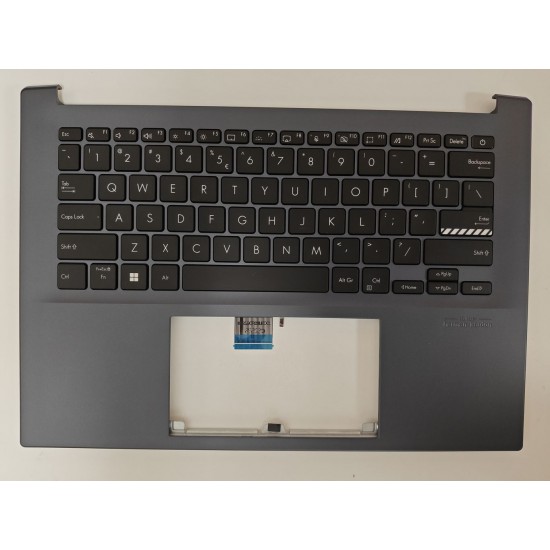 Carcasa superioara cu tastatura palmrest Laptop, Asus, VivoBook Pro 14 M3400, M3400Q, M3400QA, M3400QC, X3400PH-8B, 90NB0UX2-R30UI2, 13MB0UX2AP0111, iluminata, layout US