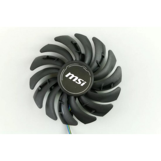 Cooler placa video Desktop, MSI, Super Ventus RTX RTX3060, RTX3070, RTX3080, RTX3090, PLD09210B12HH, 85mm, 12A, 0.40A, 4 pini