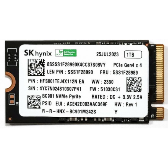 SSD 1TB SK Hynix Laptop, Lenovo, Legion 5 15ARP8 Type 83EF