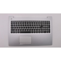 Carcasa superioara cu tastatura palmrest Laptop, Lenovo, Ideapad 310-15IAP Type 80TT, AP10T000550, iluminata, alba, layout US