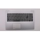 Carcasa superioara cu tastatura palmrest Laptop, Lenovo, Ideapad 510-15ISK Type 80SR, AP10T000550, iluminata, alba, layout US