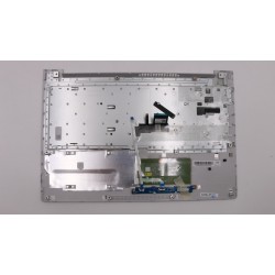 Carcasa superioara cu tastatura palmrest Laptop, Lenovo, Ideapad 310-15IAP Type 80TT, AP10T000550, iluminata, alba, layout US