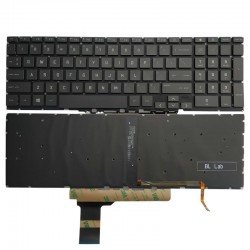 Tastatura Laptop Gaming, HP, Victus 15-FB, 15Z-FB, TPN-Q279, iluminata, gri, layout US