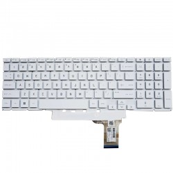 Tastatura Laptop Gaming, HP, Victus 15-FB, 15Z-FB, TPN-Q279, iluminata, alba, layout US