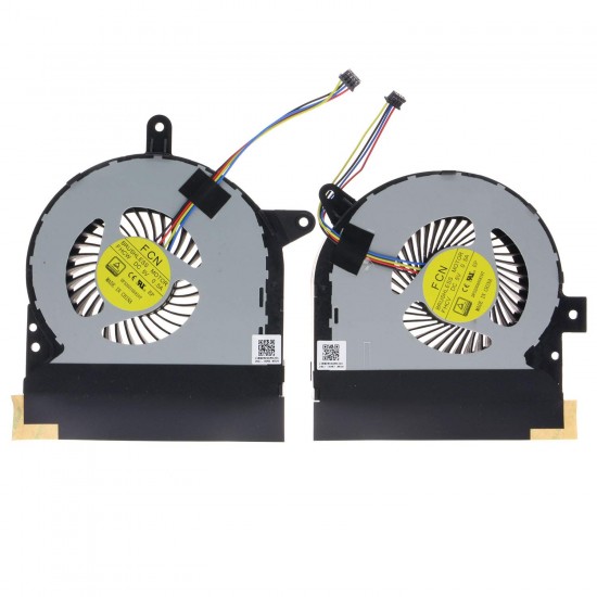 Set coolere Laptop, Asus, ROG G752VS, G752VSK, G752VY, 13NB09V0AM0201, 13NB09V0AM0301, DFS2010058I0T, DFS2001058I0T, FHCW, DFS2004058I0T, FHCW, 5V, 0.5A