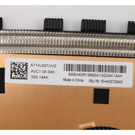 Cooler cu radiator compatibil Laptop, Lenovo, ThinkPad 5H40S72940, BAPC0806R5HY001, AT1HJ001VV0, UMA, 5V, 0.38A