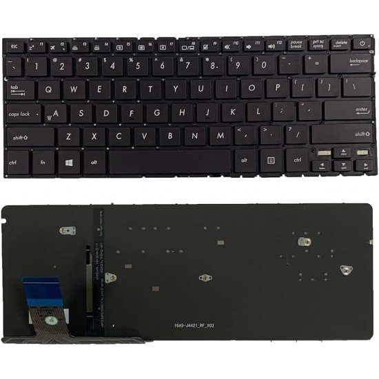 Tastatura Laptop, Asus, ZenBook 13 UX330U, UX330UA, UX330UAK, UX330CA, UX330CAK, 0KNB0-2601US00, iluminata, layout US