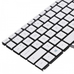 Tastatura Laptop, HP, Envy X360 17-CH, 17T-CH, iluminata, argintie, layout US