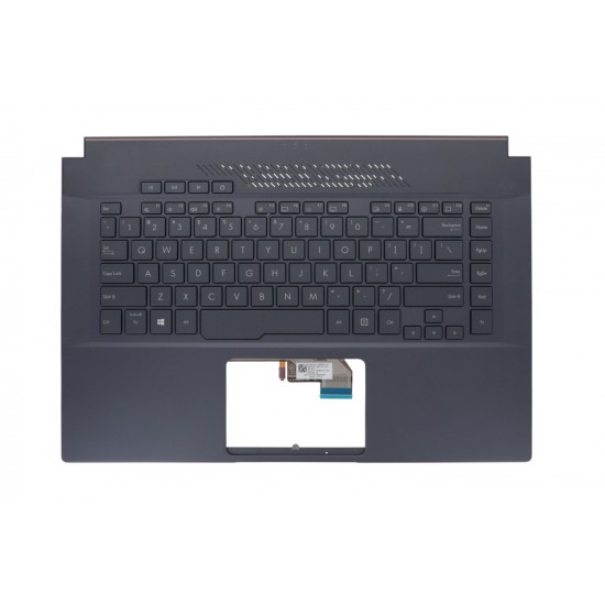 Carcasa superioara cu tastatura palmrest Laptop, Asus, ProArt StudioBook Pro 15 W500GV, W500G5T, 90NB0PW1-R31US0, 13N1-AVA0411, iluminata, American Grey, layout US