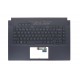 Carcasa superioara cu tastatura palmrest Laptop, Asus, ProArt StudioBook Pro 15 W500GV, W500G5T, 90NB0PW1-R31US0, 13N1-AVA0411, iluminata, American Grey, layout US