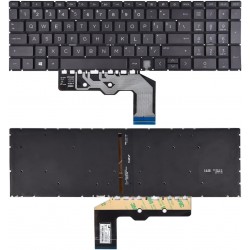 Tastatura Laptop, HP, Envy X360 17-CH, 17T-CH, iluminata, gri, layout US