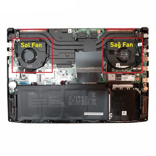 Cooler Laptop Gaming, Asus, FX503VD, 13NB0GI0AP0701, DFS541105FC0T FK6P,  5V 0.50A