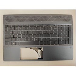 Carcasa superioara cu tastatura palmrest Laptop, HP, Pavilion 15-CS, 15T-CS, 15-CW, EBG7B015010-1, albastra, layout US