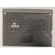 Carcasa superioara cu tastatura palmrest Laptop Gaming, Asus, ROG Strix G15 G531G, G531GU, 90NR01J1-R32US0, G531GU-1A, 13NR01N1AP0101, conector iluminare RGB 16 pini, conector touchpad 8 pini, layout US