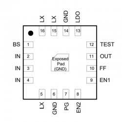 SMD SY8386BRHC, SY8386B, QqAZB, QxBZB, QqXXX, QFN-16 SMD SY8386BRHC, SY8386B, QqAZB, QxBZB, QqXXX, QFN-16