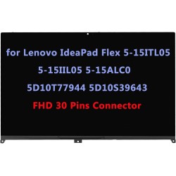 Ansamblu Display Laptop, Lenovo, Flex 5-15ALC05 Type 82HV, 5D10S39643, 15.6 inch, LED, rezolutie Full HD 1920x1080, touchscreen, 30 pini