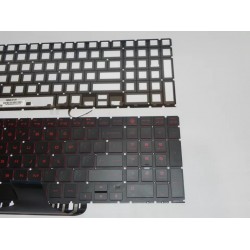 Tastatura Laptop, HP, Omen 5 Plus 17-CB, TPN-C144, iluminata, rosie, layout US