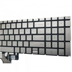 Tastatura Laptop, HP, Pavilion X360 15-ER, 15T-ER, iluminata, argintie, layout US