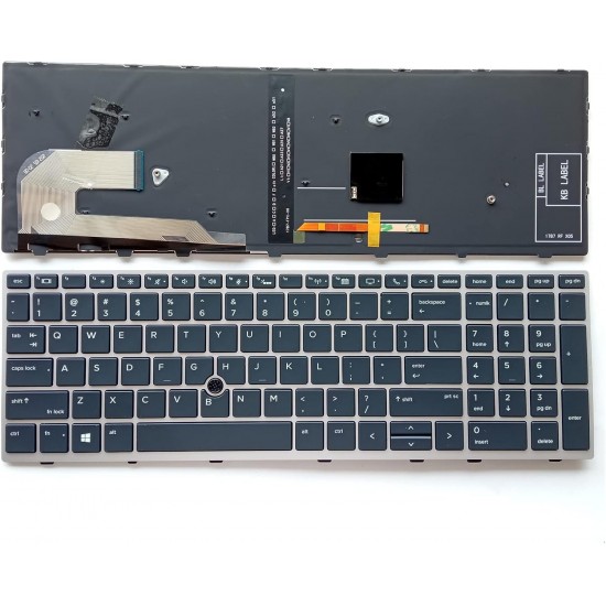 Tastatura Laptop, HP, EliteBook 850 G6, 855 G6, iluminata, layout US