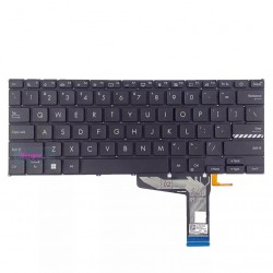 Tastatura Laptop, Asus, VivoBook 14X X1403, X1403V, X1403VA, X1403Z, X1403ZA, iluminata, neagra, layout US