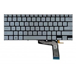 Tastatura Laptop, Asus, VivoBook 14X X1403, X1403V, X1403VA, X1403Z, X1403ZA, iluminata, albastru deschis, layout US