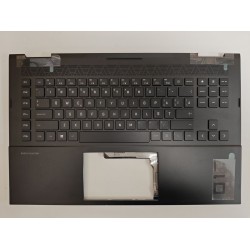 Carcasa superioara cu tastatura palmrest Laptop, HP, Omen 17-CM, 17T-CM, M57142-271, M57142-001, M57142-031, M57142-B31, KEQ46G3LTATP00, iluminata, RGB, layout US (RO)