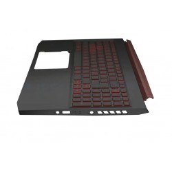 Carcasa superioara cu tastatura Laptop Gaming, Acer, Nitro 5 AN515-54, pentru GTX1050, GTX1650, 6B.Q5AN2.001, AM2K1000500, iluminata, rosie, layout US