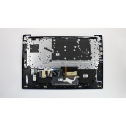 Carcasa superioara cu tastatura palmrest Laptop, Lenovo, IdeaPad 530S-15IKB Type 81EV, 5CB0R12706, AM172000210, ET171000110, iluminata, albastru deschis, layout US