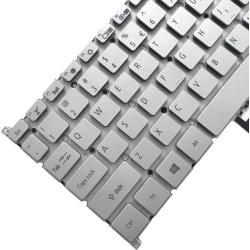 Tastatura Laptop, Acer, Swift 3 SF313-51, N18H2, iluminata, argintie, layout US