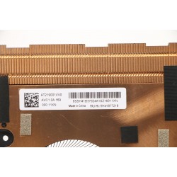 Cooler cu radiator Laptop, Lenovo, Thinkpad T15p Gen 2 Type 21A7, 21A8, 5H41B77218, 5H41B77219, AT219001VV0, BAPA0908R2HY001, 12V, 0.50A