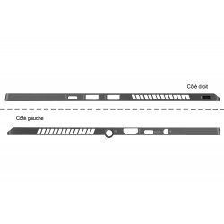 Carcasa superioara cu tastatura palmrest Asus, ROG Zephyrus G14 GA401I, GA401IH, GA401IHR, GA401II, GA401IU, GA401IV, GA401IV-1E, 90NR03F3-R31US2, 6053B1788121, iluminata, layout US