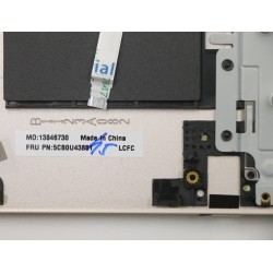 Carcasa superioara cu tastatura palmrest Laptop, Lenovo, Yoga C740-15IML Type 81TD, 5CB0U43851, AM1FH000910, aurie, layout US