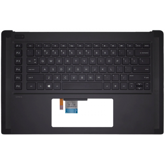 Carcasa superioara cu tastatura palmrest Laptop, HP, Omen 15-5000, 15-5100, 15-5200, 15-5500, 15T-1000, 15T-5200, 15T-5500, TPN-W111, 788598-001, 788603-001, iluminata, layout US