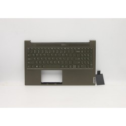 Carcasa superioara cu tastatura palmrest Laptop, Lenovo, Yoga Creator 7-15IMH05 Type 82DS, 5CB0Z31021, 4BLS5TALV10, FALS5001010, Dark Moss, iluminata, layout US