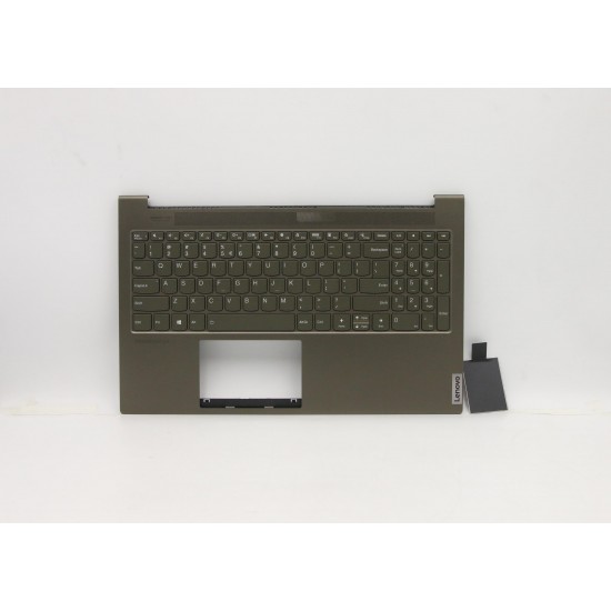 Carcasa superioara cu tastatura palmrest Laptop, Lenovo, Yoga Creator 7-15IMH05 Type 82DS, 5CB0Z31021, 4BLS5TALV10, FALS5001010, Dark Moss, iluminata, layout US