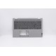 Carcasa superioara cu tastatura palmrest Laptop, Lenovo, Flex 5-15ITL05 Type 82HT, 5CB0Y85684, 4600K1130001, Platinum Grey, iluminata, layout US