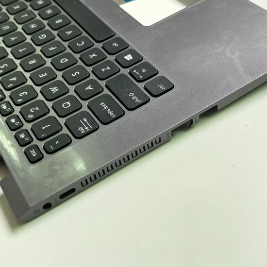 Carcasa superioara cu tastatura palmrest Laptop, Asus, VivoBook 14 X409B, X409BA, X409D, X409DA, X409DJ, X409DL, X409F, X409FA, X409FB, X409M, X409MA, X409U, X409UA, X409UB, X409UJ, 90NB0Q22-R30US0, 39XKPTAJN00, gri, layout US