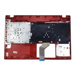 Carcasa superioara cu tastatura palmrest Laptop, Acer, Aspire E5-522, E5-522G, 6B.MVSN7.028, FBZRT001010, rosie, layout US