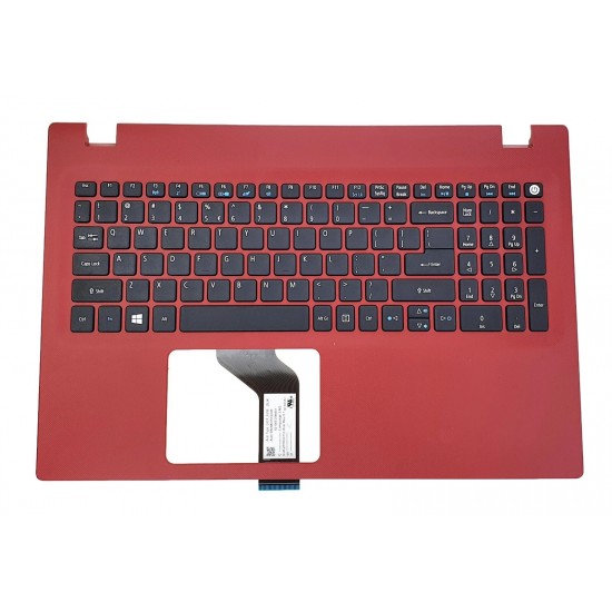 Carcasa superioara cu tastatura palmrest Laptop, Acer, Aspire E5-574, E5-574G, 6B.MVSN7.028, FBZRT001010, rosie, layout US
